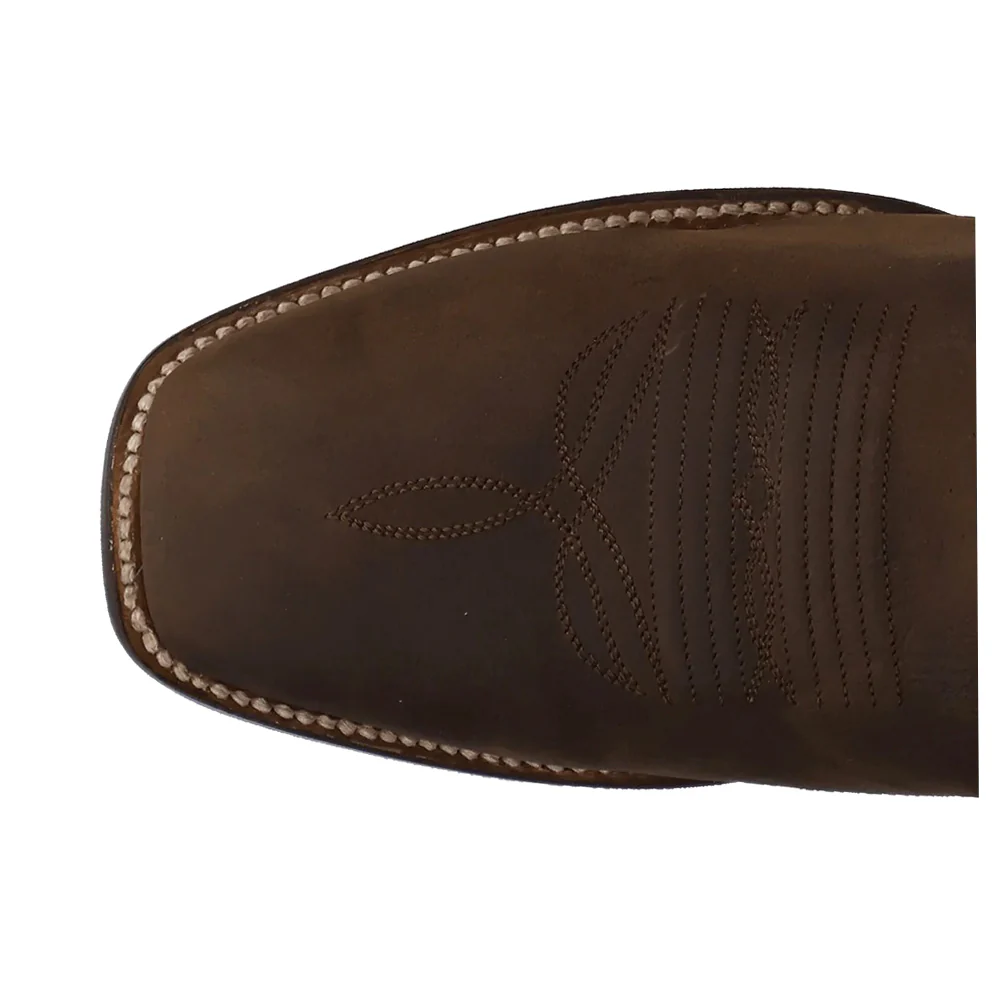 Remington Embroidered Square Toe Pull On Cowboy Boots - Image 4