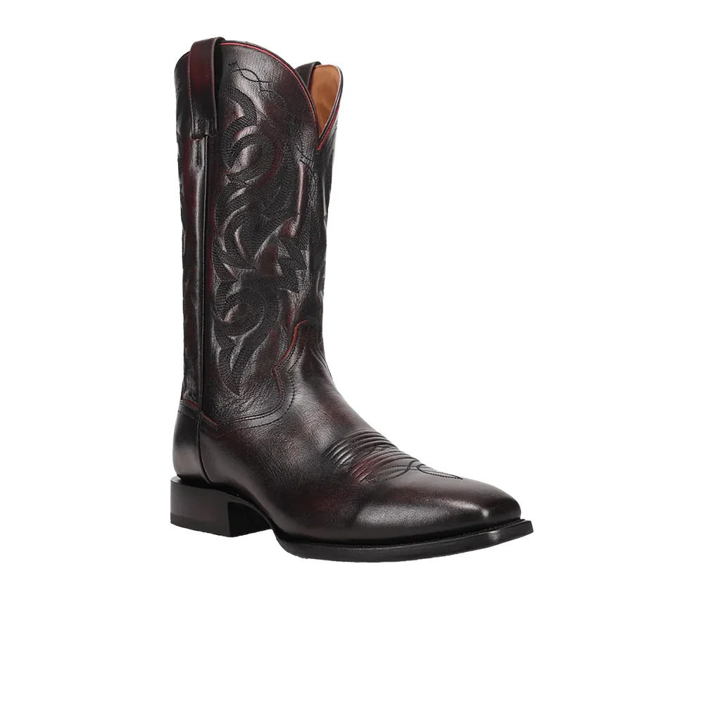 Remington Embroidered Square Toe Pull On Cowboy Boots - Image 2