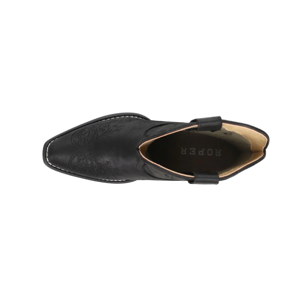 Riley Shorty Scroll Embroidered Snip Toe Cowboy Booties - Image 4