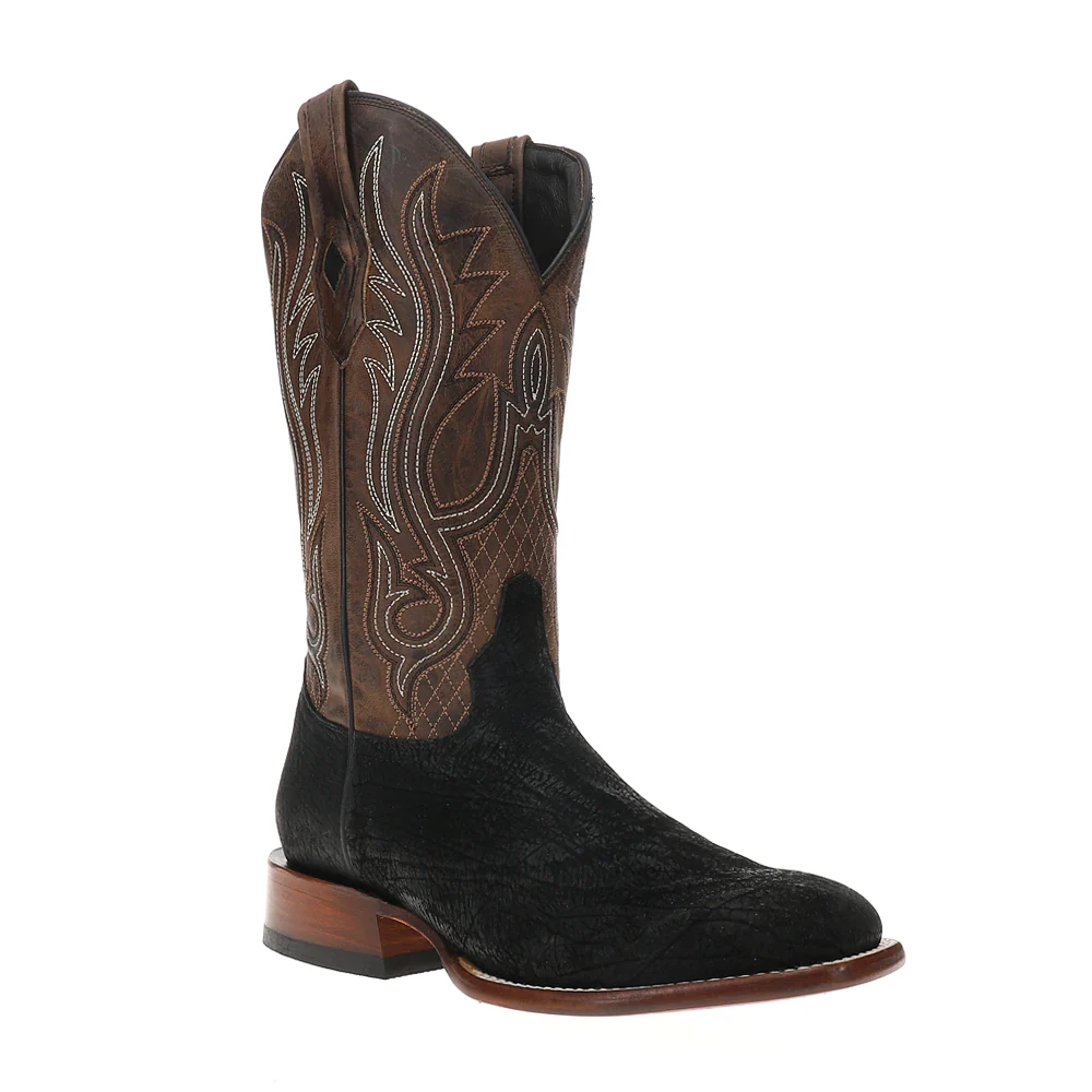 River Horse Embroidered Round Toe Pull On Cowboy Boots - Image 2