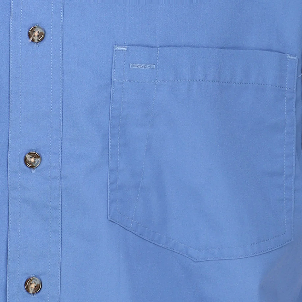 EZCare Woven Collared Short Sleeve Button Up Shirt - Image 4