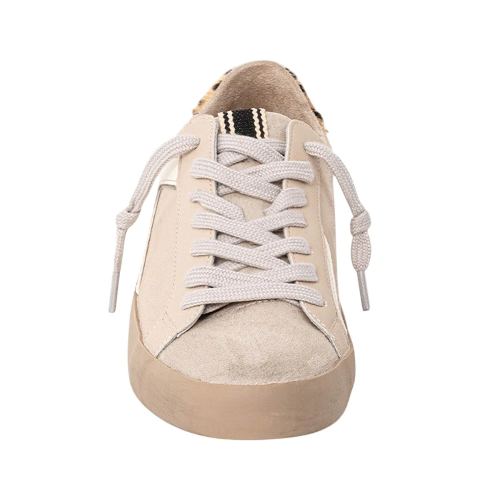 Robbie Cheetah Lace Up Sneakers - Image 3