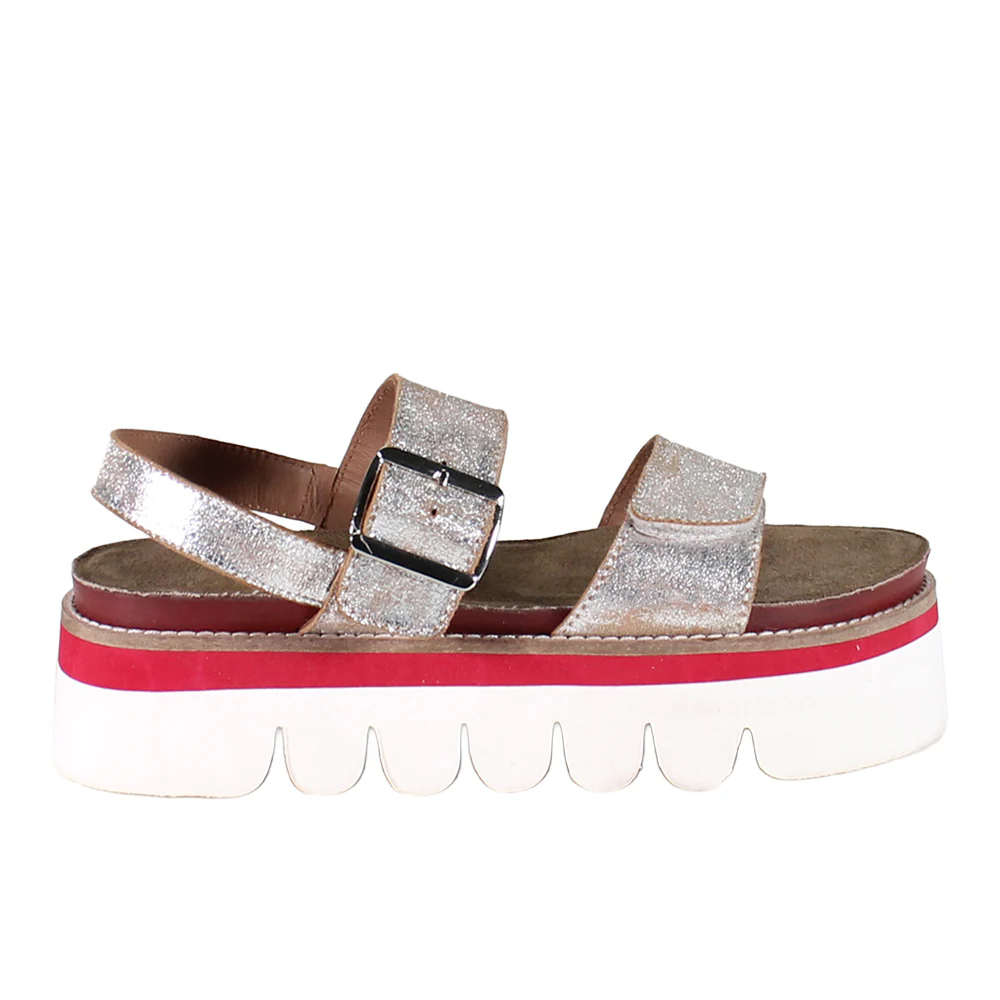 Roly Poly Metallic Platform Sandals