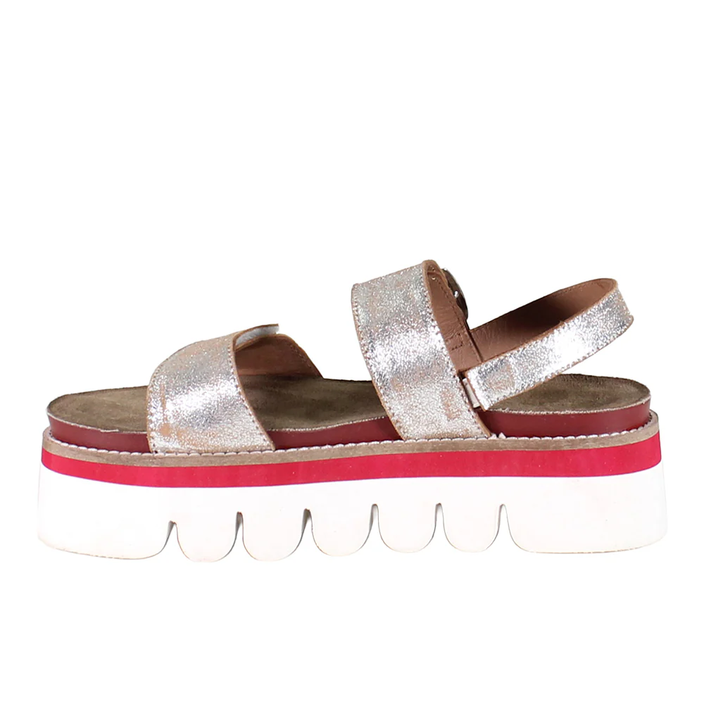 Roly Poly Metallic Platform Sandals - Image 3