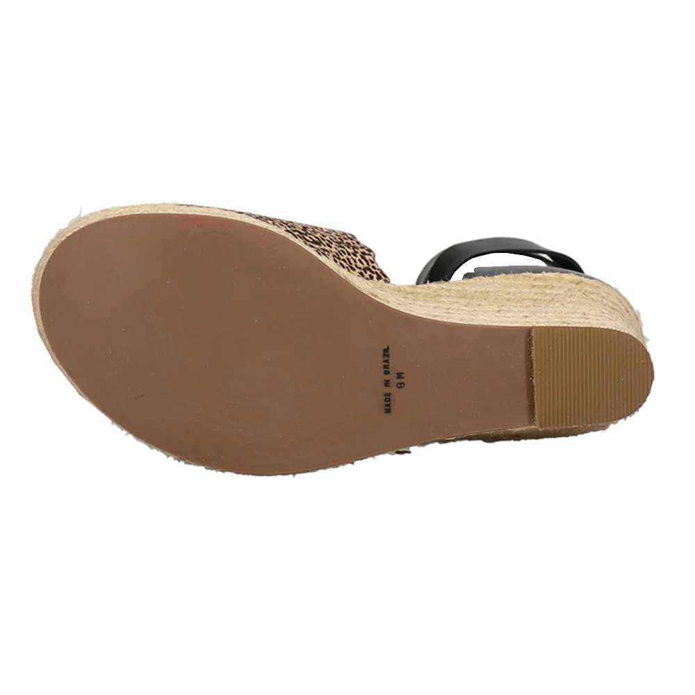 Roma Leopard Espadrille Wedge Sandals - Image 5