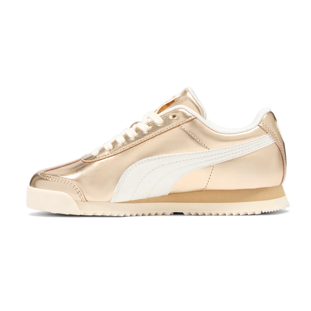 Roma Chrome Metallic Lace Up Sneakers - Image 3