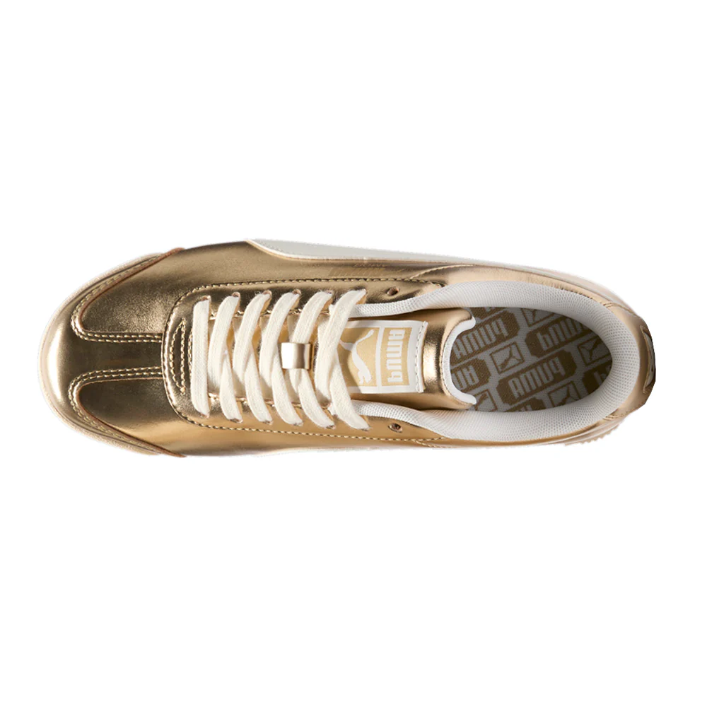 Roma Chrome Metallic Lace Up Sneakers - Image 4