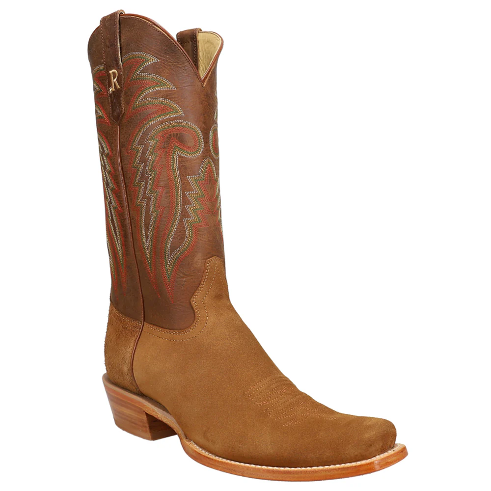 Rough Out Narrow Square Toe Cowboy Boots - Image 2