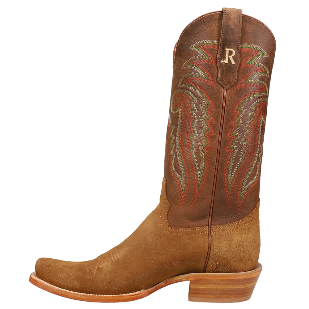 Rough Out Narrow Square Toe Cowboy Boots - Image 3