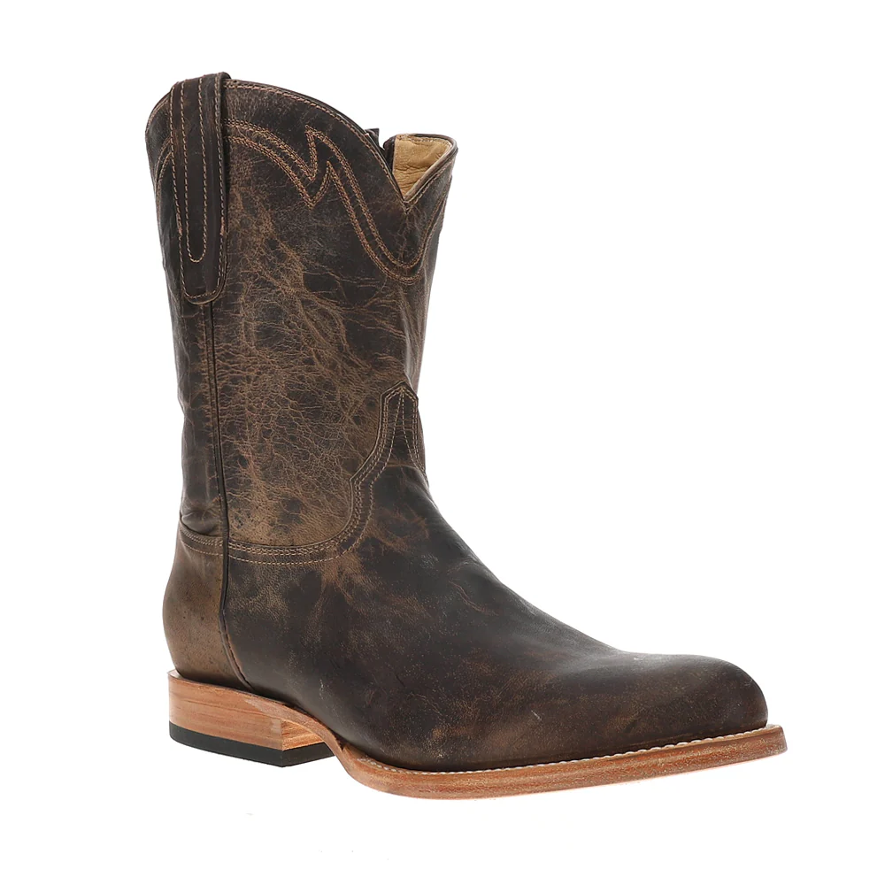 Roughstock Embroidered Round Toe Cowboy Boots - Image 2