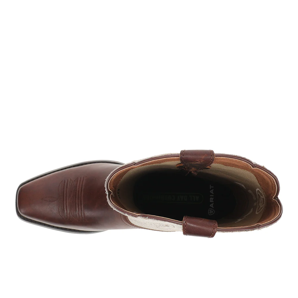 Round Up Square Toe Pull On Cowboy Boots - Image 4