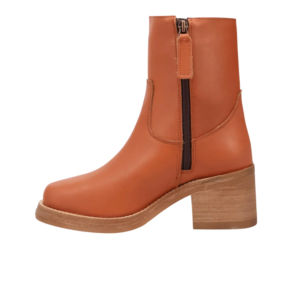Roxy Round Toe Zippered Booties - Image 3