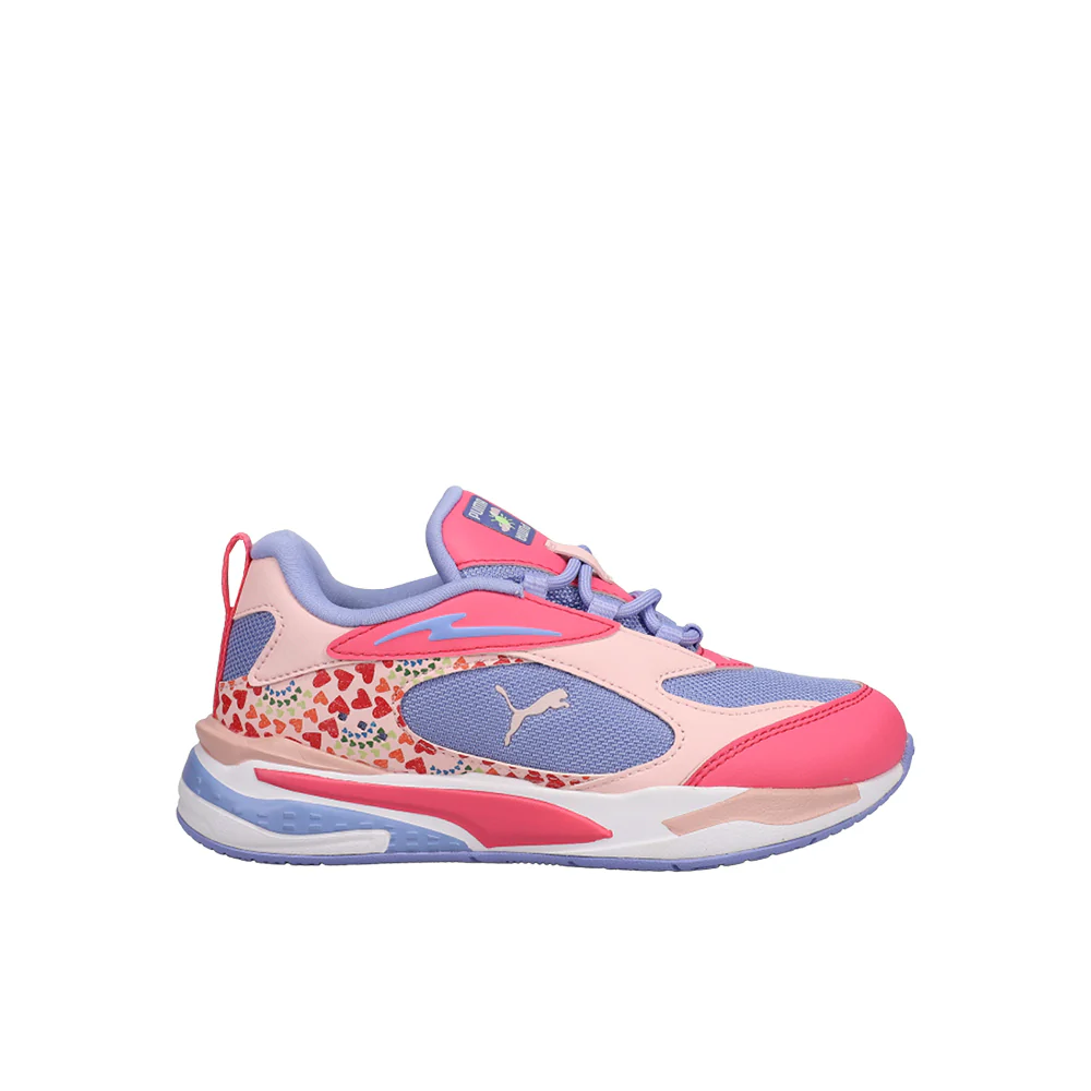 RS-Fast Rainbow Sunset Graphic Lace Up Sneakers (Little Kid)
