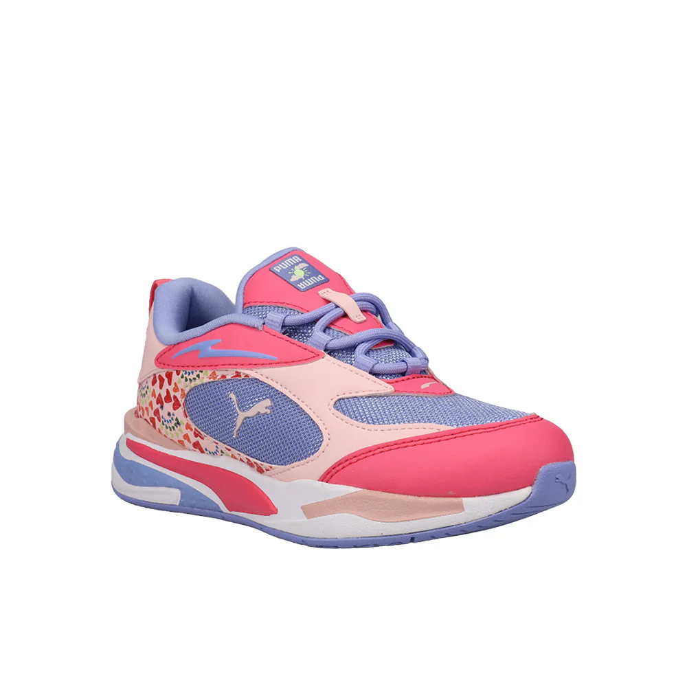 RS-Fast Rainbow Sunset Graphic Lace Up Sneakers (Little Kid) - Image 2