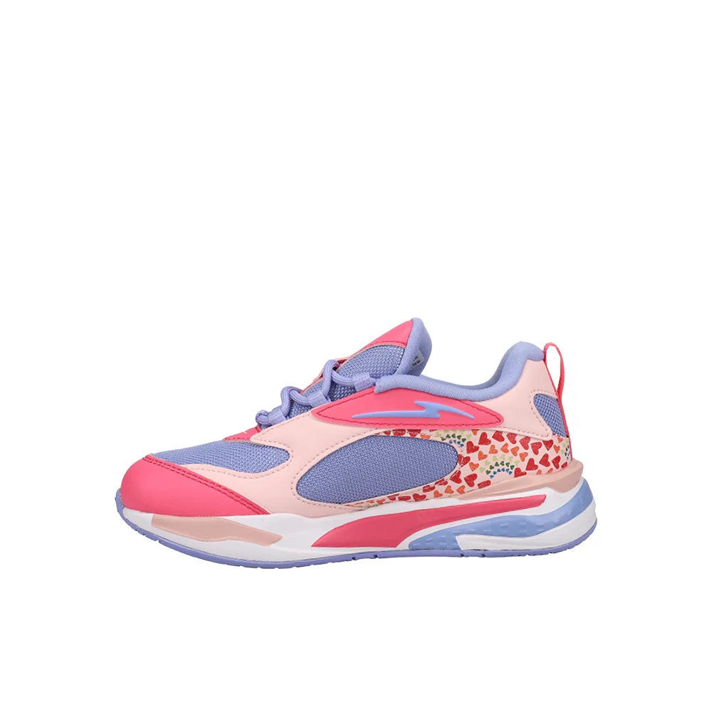 RS-Fast Rainbow Sunset Graphic Lace Up Sneakers (Little Kid) - Image 3