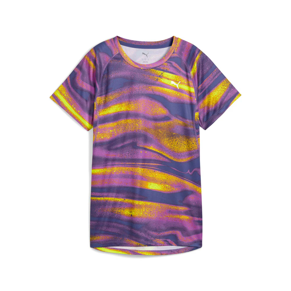 Run Velocity All Over Print Crew Neck Short Sleeve Athletic T-Shirt
