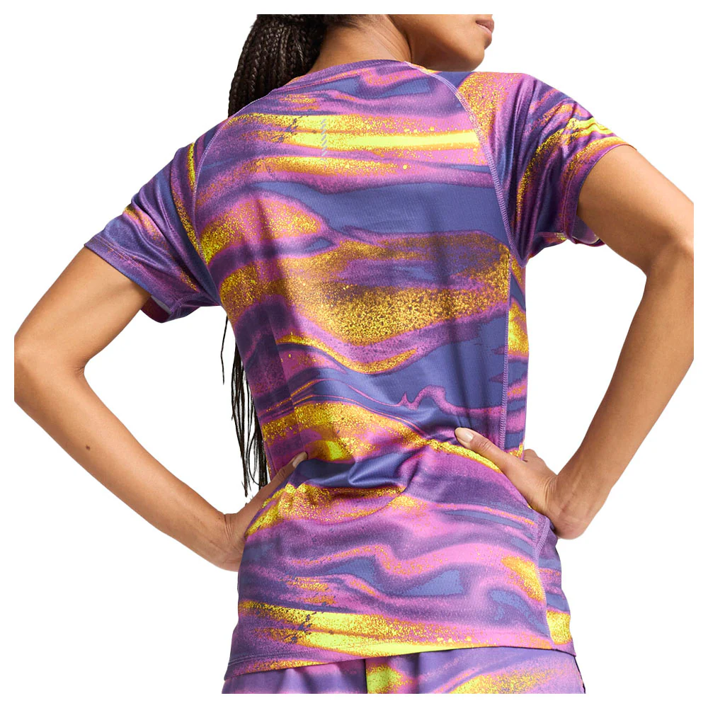 Run Velocity All Over Print Crew Neck Short Sleeve Athletic T-Shirt - Image 4