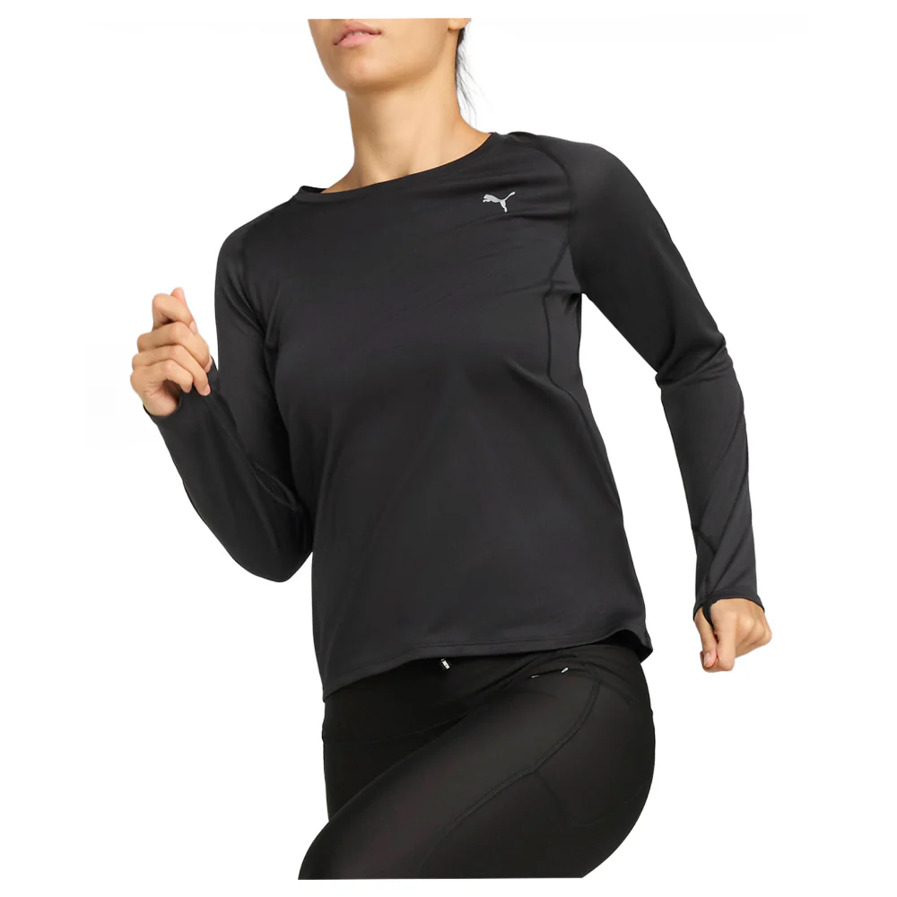Run Velocity Crew Neck Long Sleeve Athletic T-Shirt - Image 3
