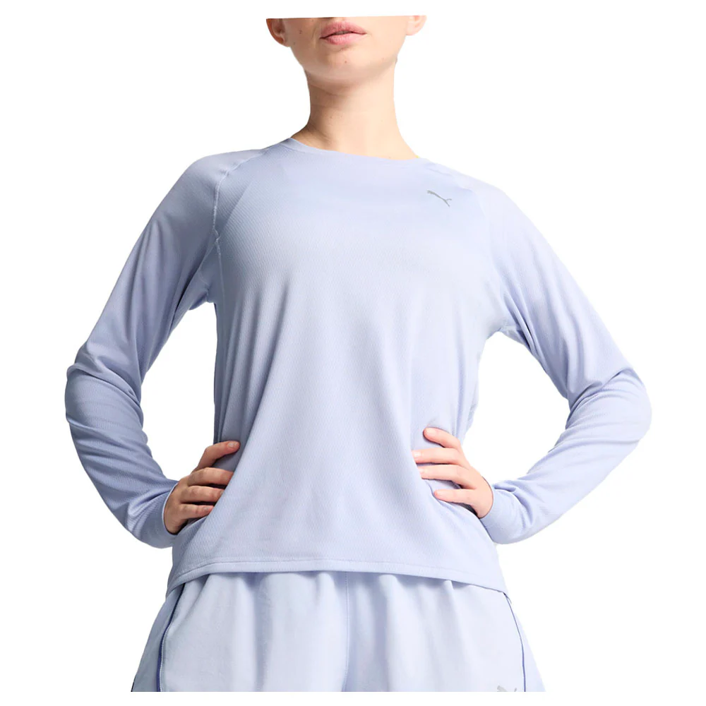 Run Velocity Crew Neck Long Sleeve Athletic T-Shirt - Image 3