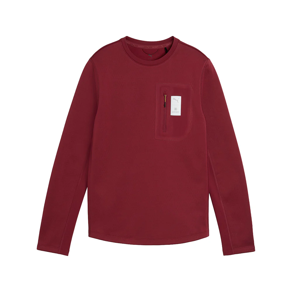 PUMA X SAYSKY Brushed Crew Neck Running Sweatshirt