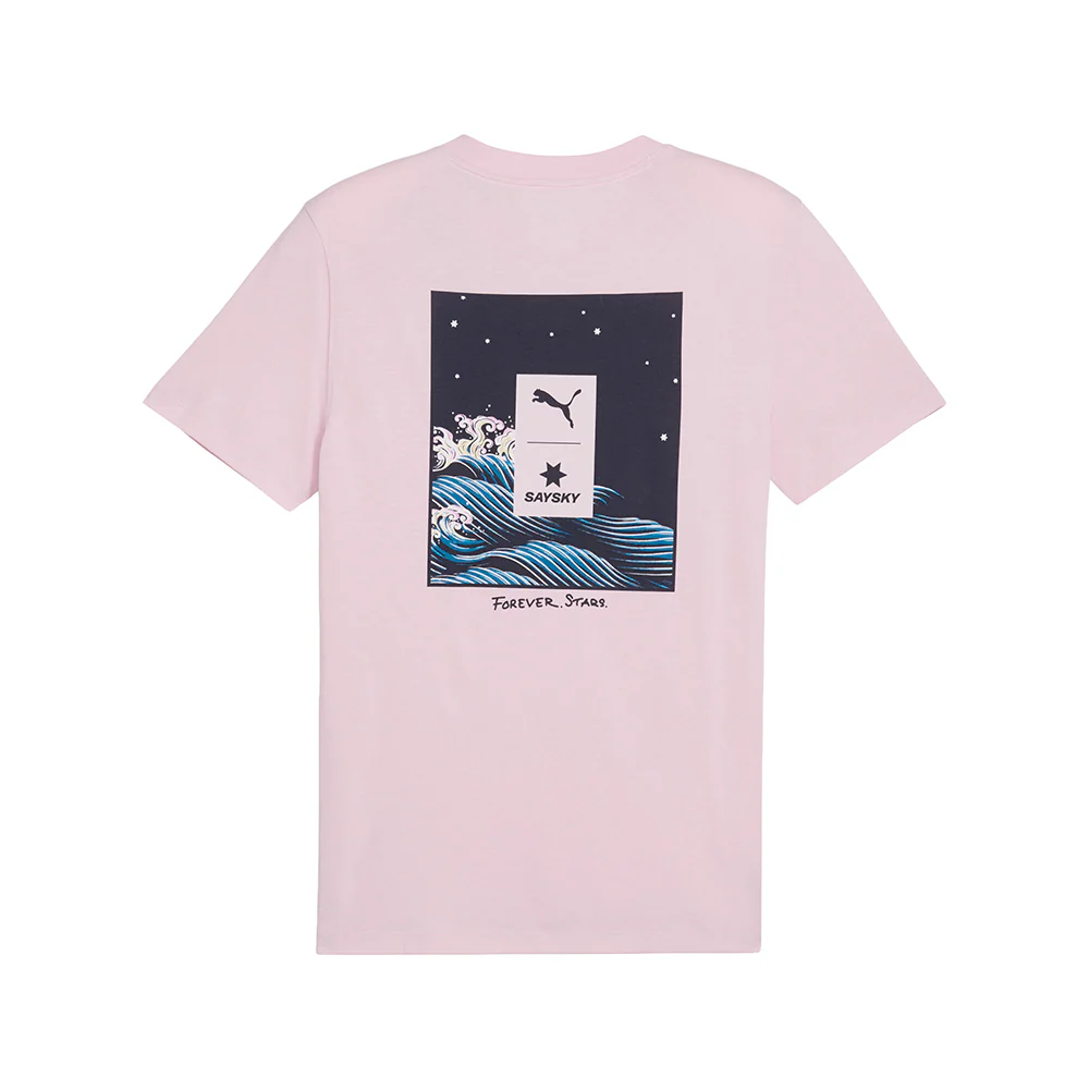 PUMA X SAYSKY Short Sleeve Crew Neck Short Sleeve Athletic T-Shirt - Image 2