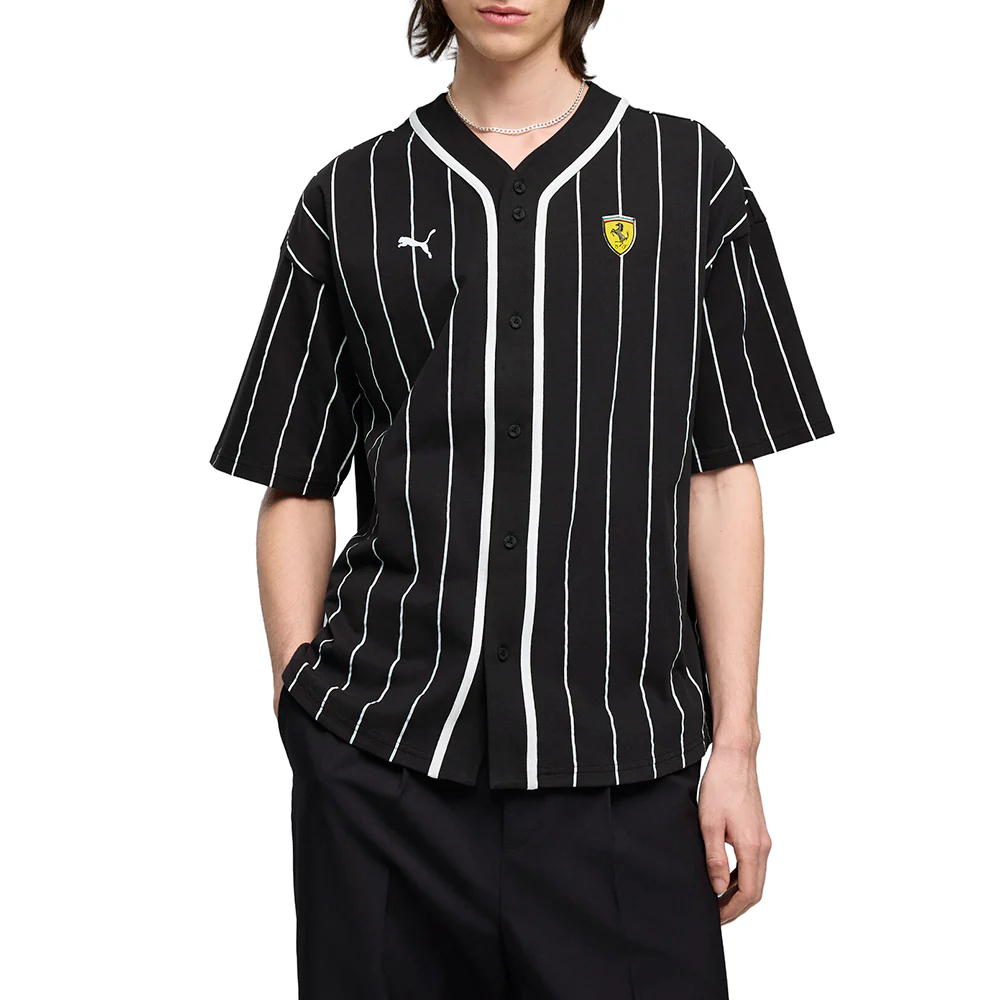 Scuderia Ferrari Fanwear Drivers Short Sleeve Baseball Jersey - Image 3