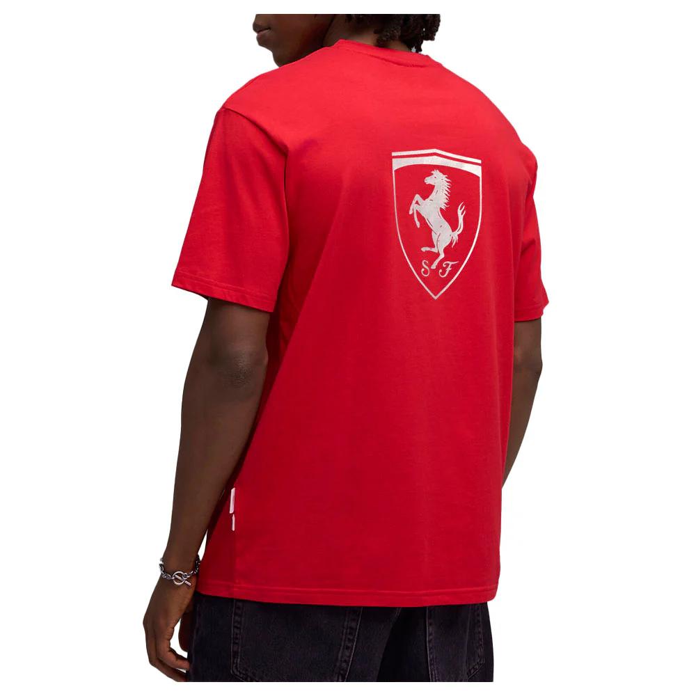 Scuderia Ferrari Lifestyle Crew Neck Short Sleeve T-Shirt - Image 4