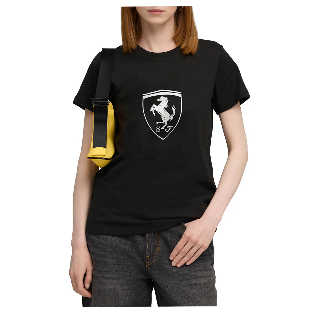 Scuderia Ferrari Sportswear Tonal Shield Crew Neck Short Sleeve T-Shirt - Image 3