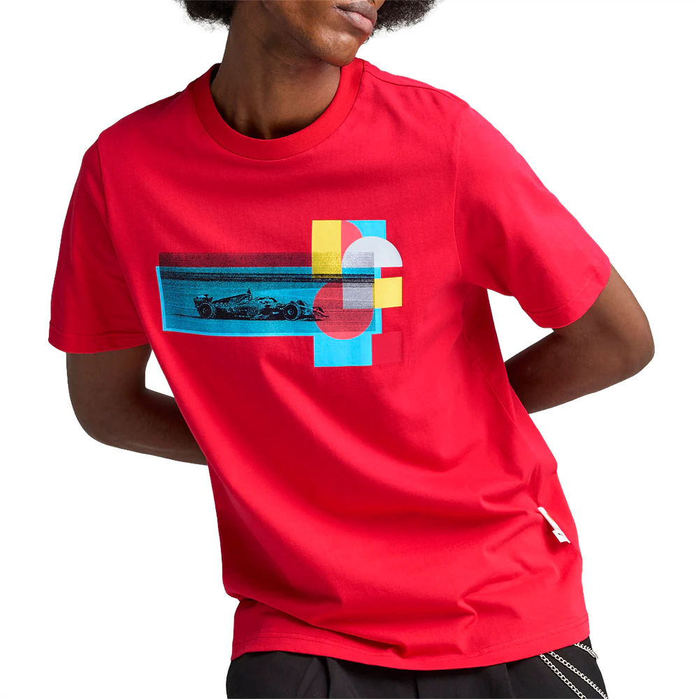 Scuderia Ferrari Race Graphic Crew Neck Short Sleeve T-Shirt - Image 3