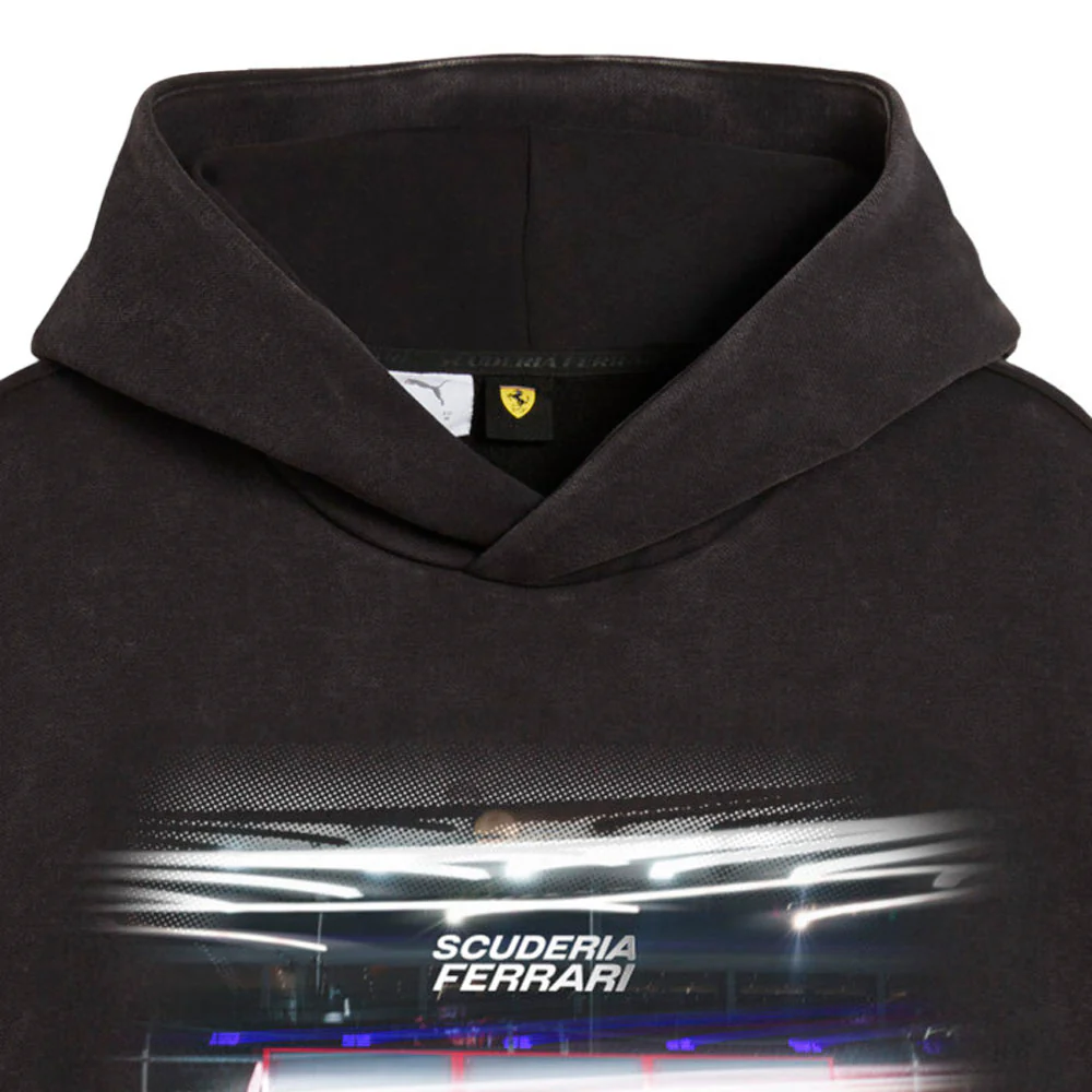 Scuderia Ferrari Vegas Boxy Graphic Pullover Hoodie - Image 3
