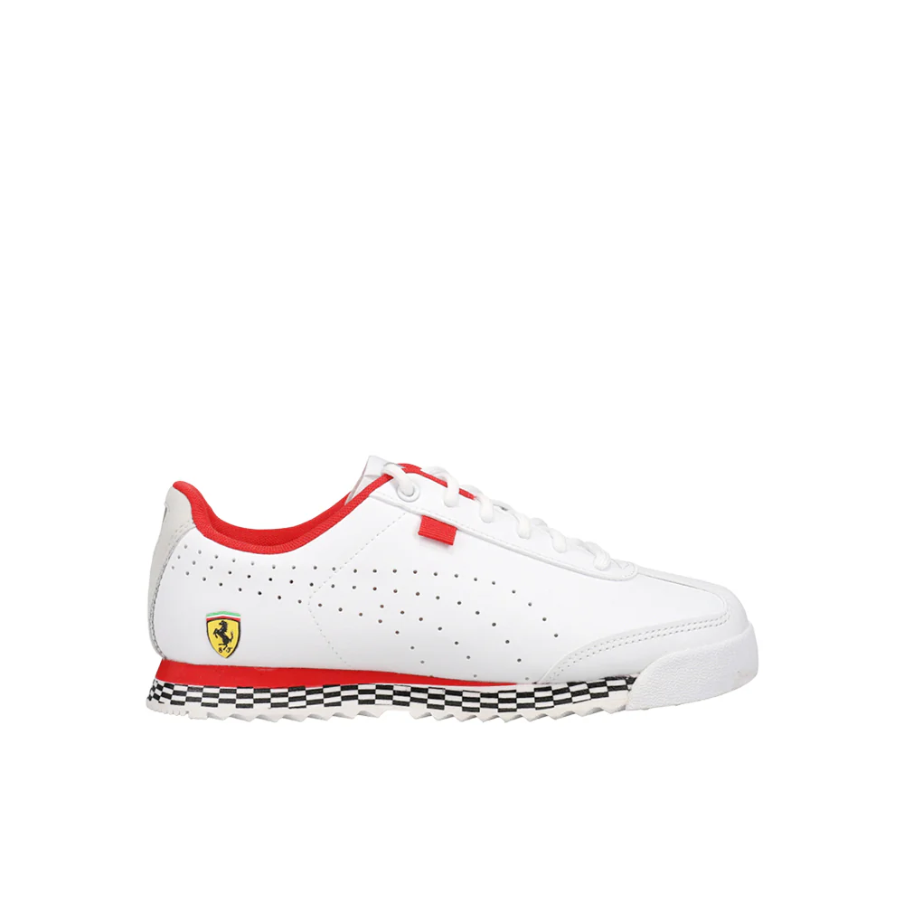Scuderia Ferrari X Roma Via Perforated Lace Up Sneakers (Big Kid)
