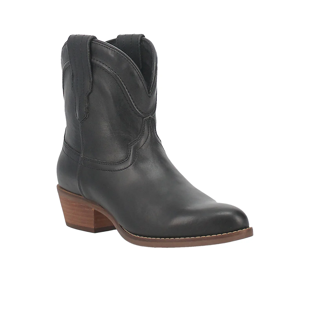 Seguaro Round Toe Pull On Cowboy Booties - Image 2