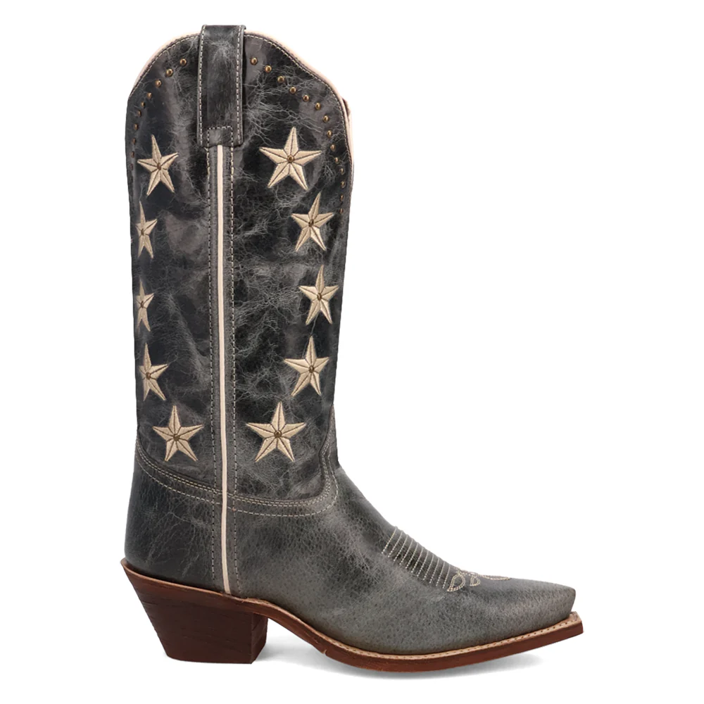 Serenade Patriotic Snip Toe Pull On Cowboy Boots