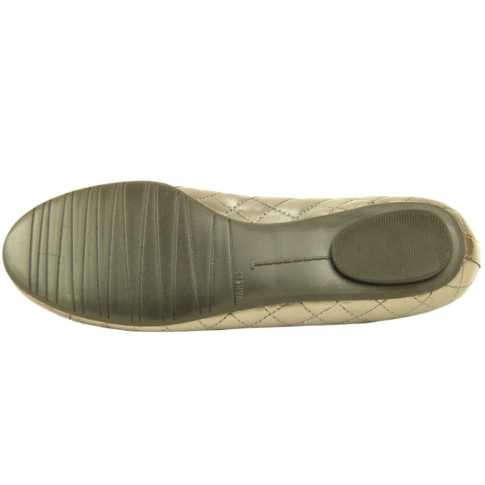 Serene Metallic Quilted Ballet Flats - Image 5