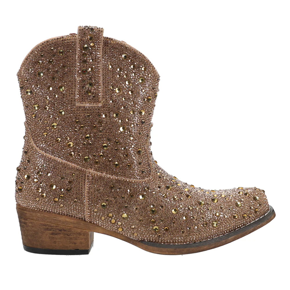 Shay Jewells Rhinestone Snip Toe Cowboy Booties