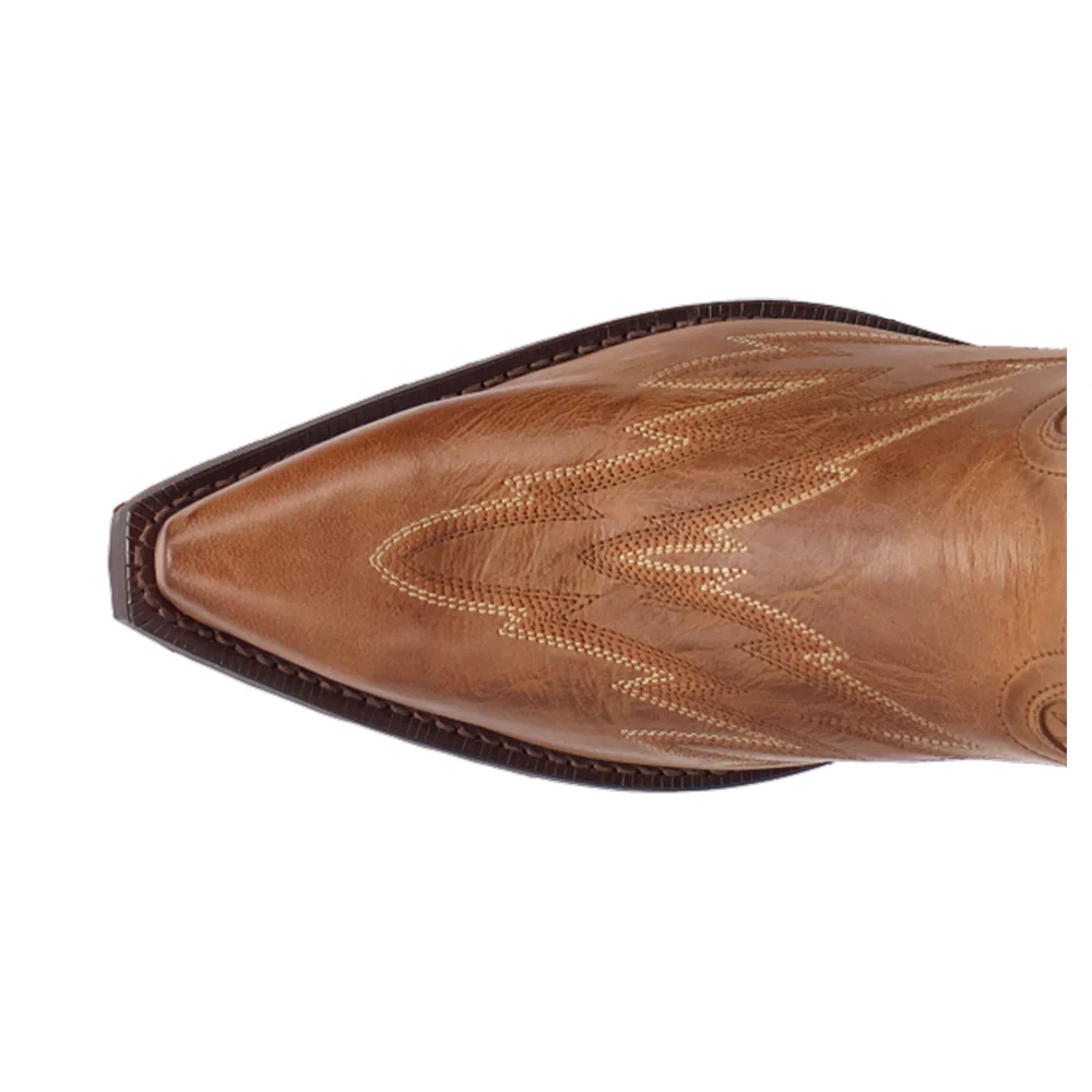 Silverdale Embroidered Snip Toe Pull On Cowboy Boots - Image 4