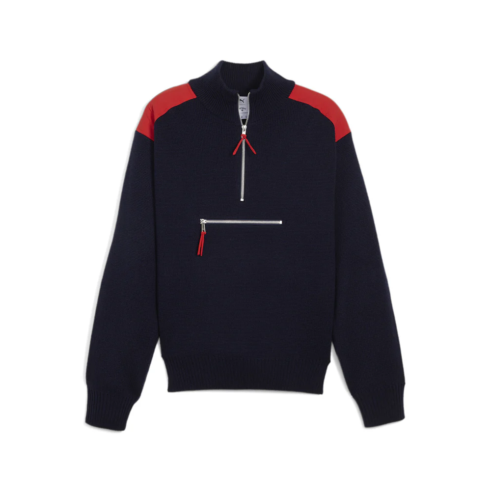 PUMA X NOAH Ski Half Zip Mock Neck Long Sleeve Sweater