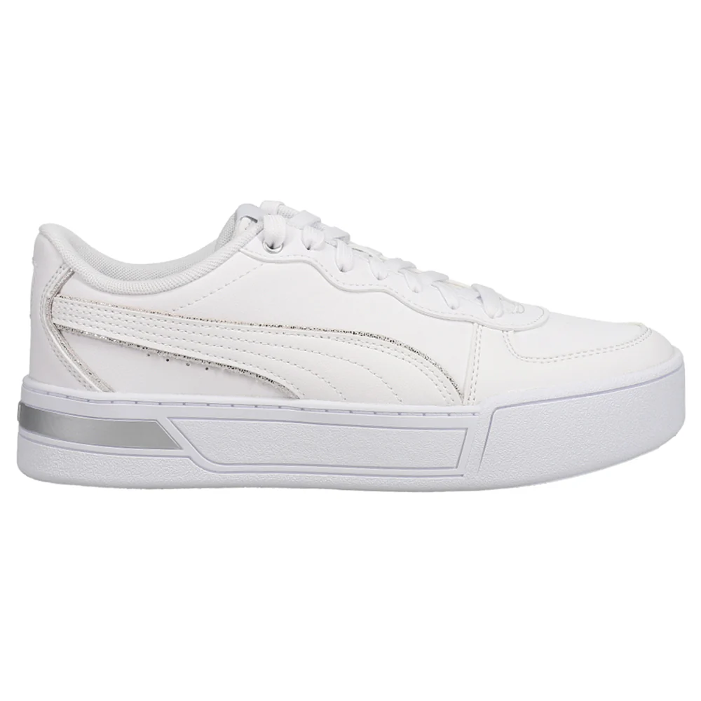 Skye Metallic Lace Up Platform Sneakers