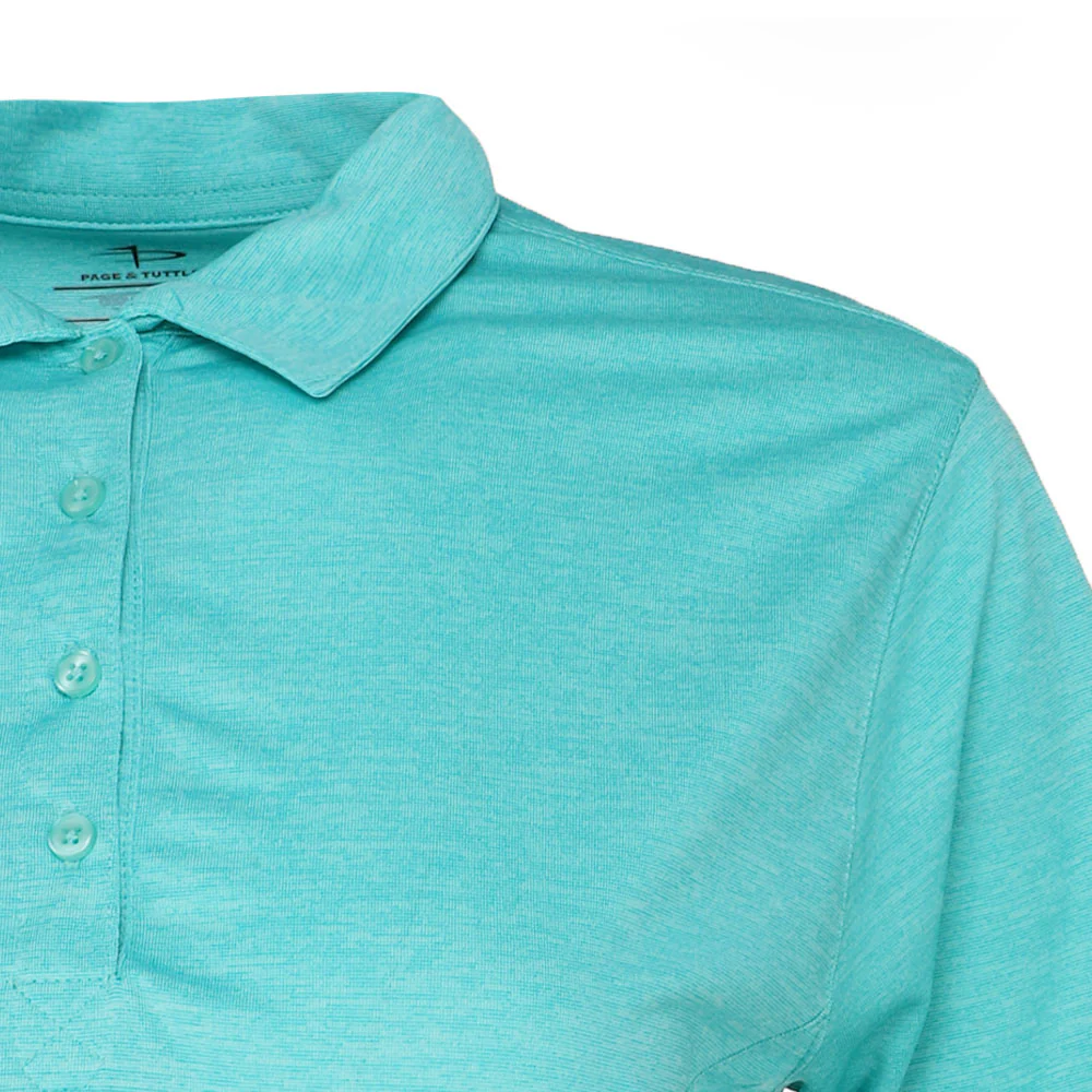 Solid Heather Short Sleeve Polo Shirt - Image 4