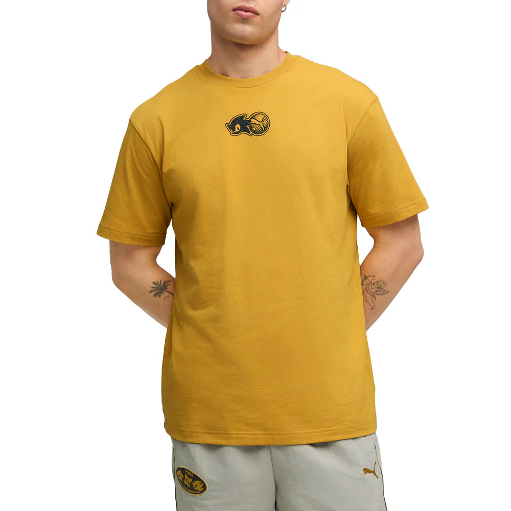 PUMA X SONIC THE HEDGEHOG Relaxed Graphic Crew Neck Short Sleeve T-Shirt - Image 3