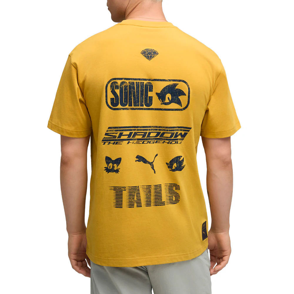 PUMA X SONIC THE HEDGEHOG Relaxed Graphic Crew Neck Short Sleeve T-Shirt - Image 4