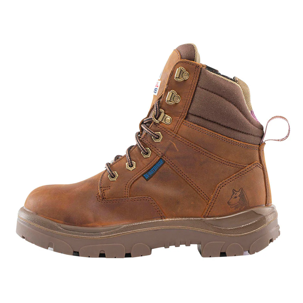 Southern Cross 6 Inch Waterproof Wide Steel Toe Work Boots - Image 3