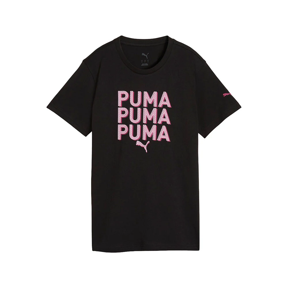Stacked Graphic Crew Neck Short Sleeve T-Shirt