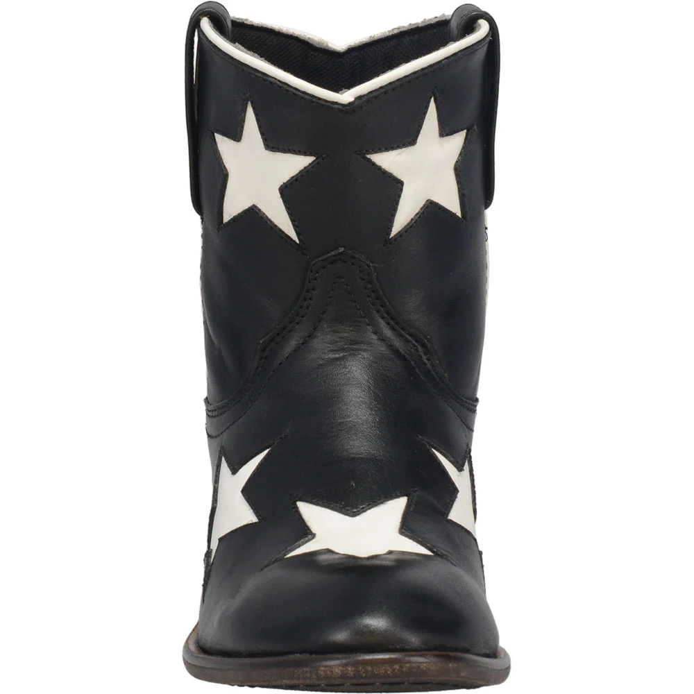 Star Tooled-Inlay Round Toe Pull On Cowboy Boots - Image 5