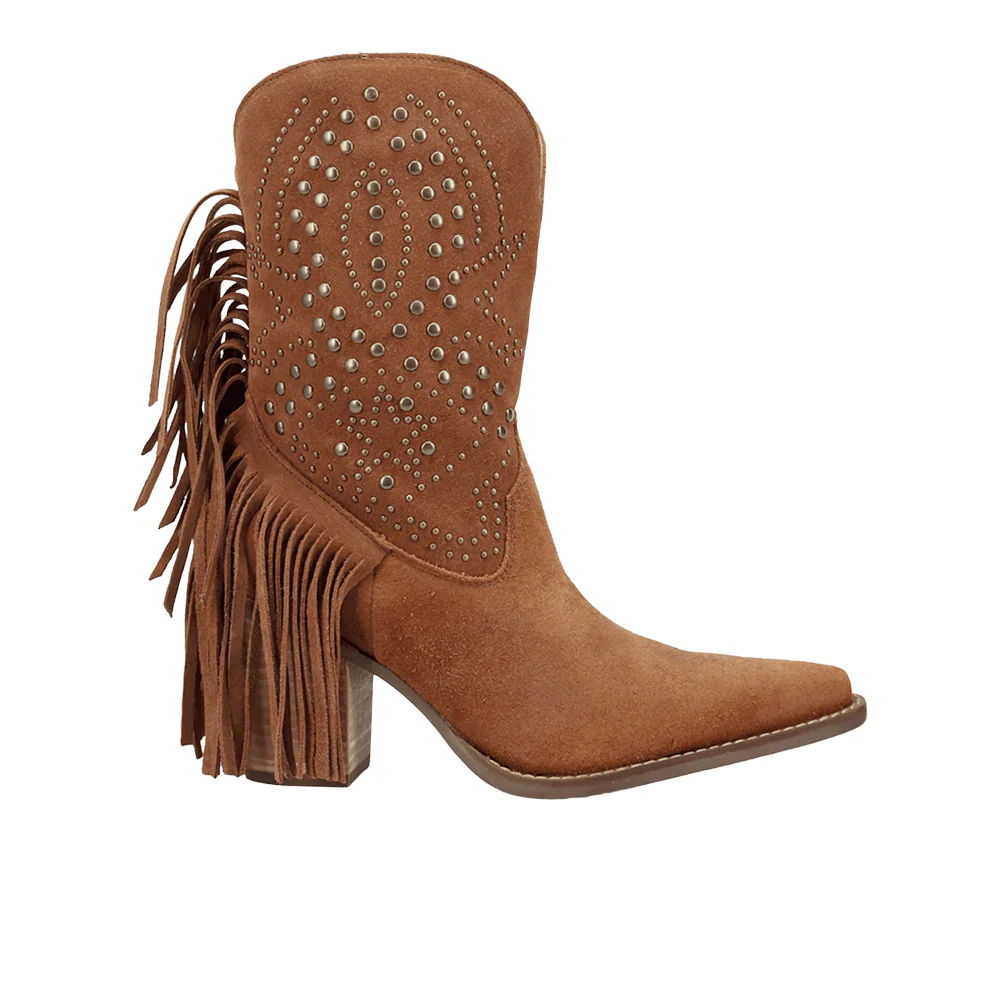 Star Power Suede Leather Booties