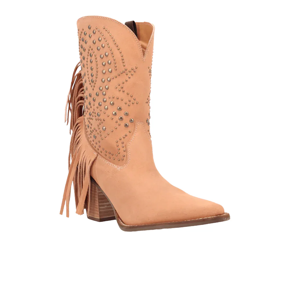 Star Power Suede Leather Booties - Image 2