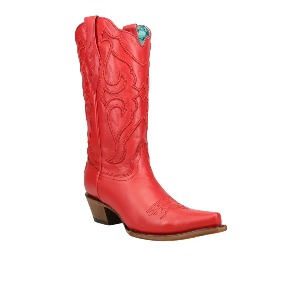 Stitch Embroidered Snip Toe Cowboy Boots - Image 2