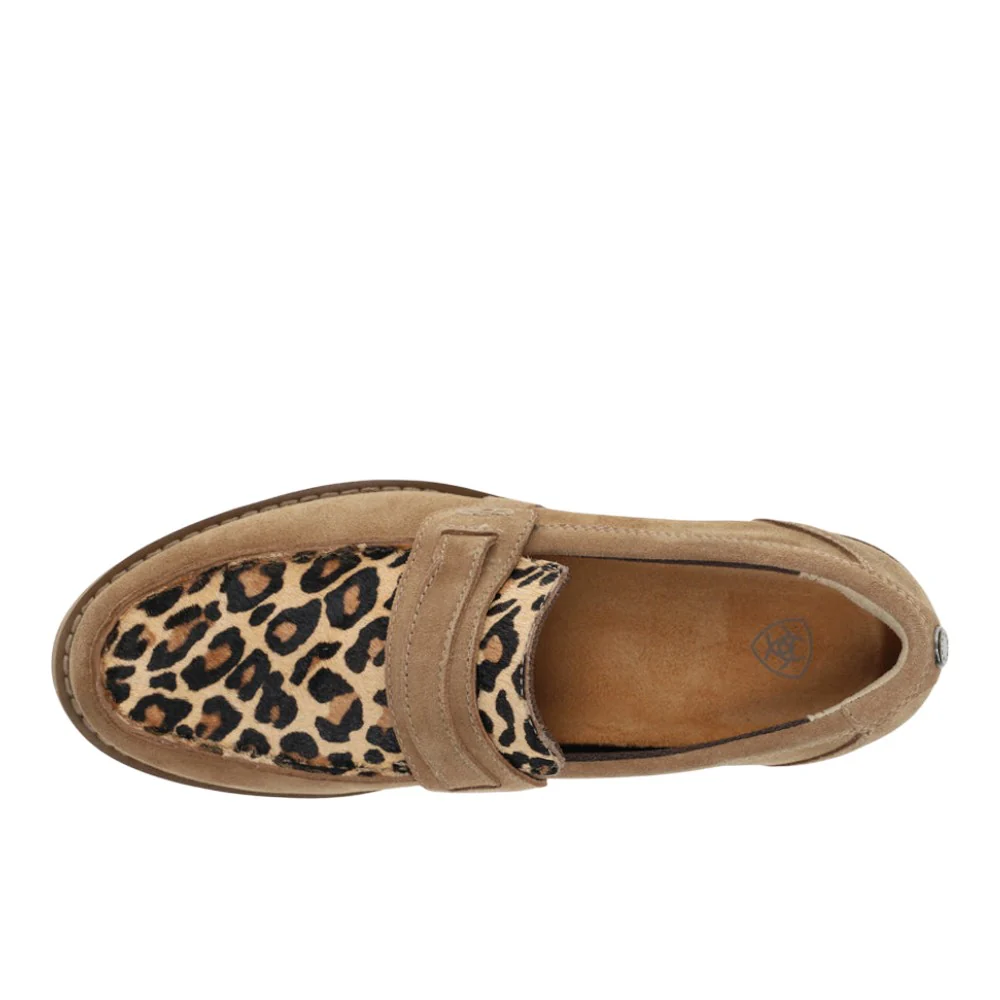 Stratford Leopard Lug Sole Slip On Loafers - Image 4