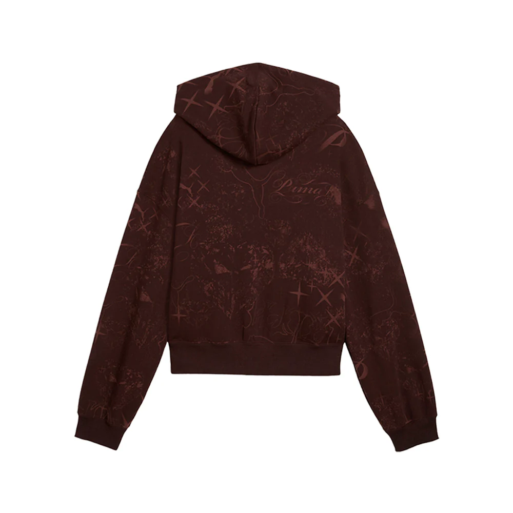 Street Glam Short Oversize Full Zip Hoodie - Image 2