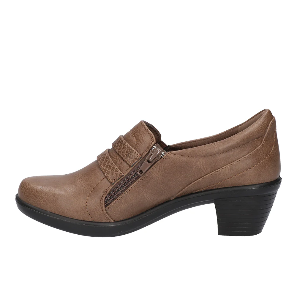 Stroll Round Toe Block Heel Pumps - Image 3